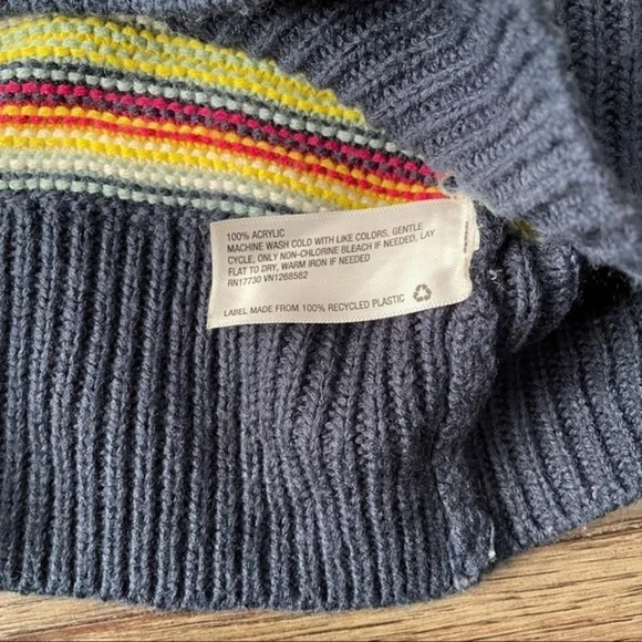 Wild Fable Striped Long-Sleeve Oversize Sweater - Picture 6 of 9